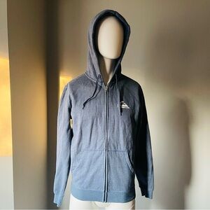 Quiksilver Men's Charcoal Zip-Up Hoodie